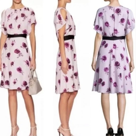 kate spade | Dresses | Nwt Kate Spade Silk Encore Rose Flutter Dress ...